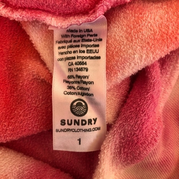 Sundry Tie Dye Crew Neck Women's Sweatshirt- NWT - Picture 9 of 12